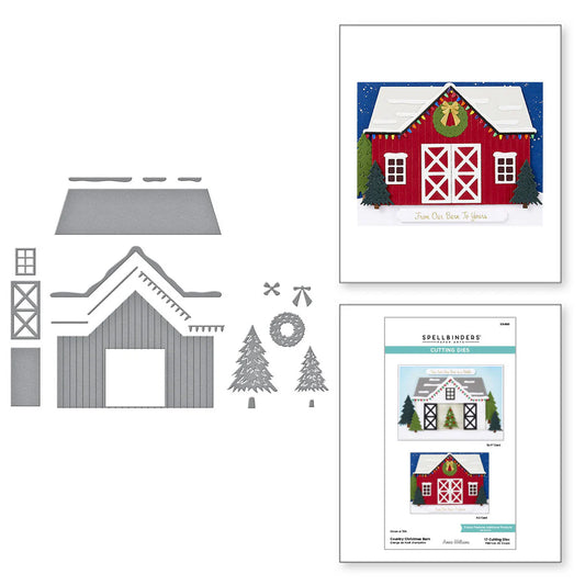 Spellbinders - Cutting Dies - Country Christmas Barn