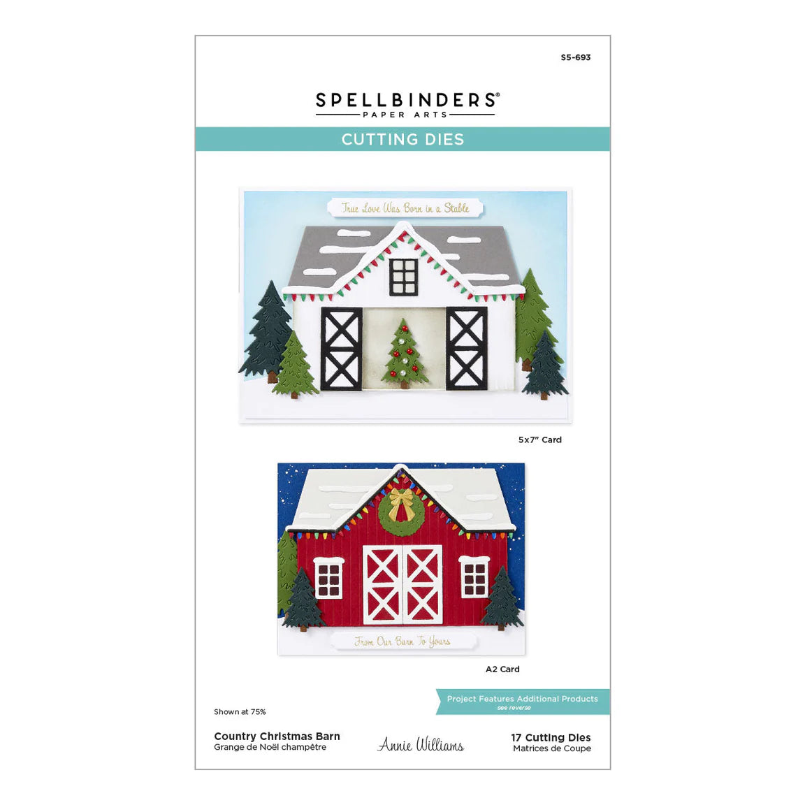 Spellbinders - Cutting Dies - Country Christmas Barn
