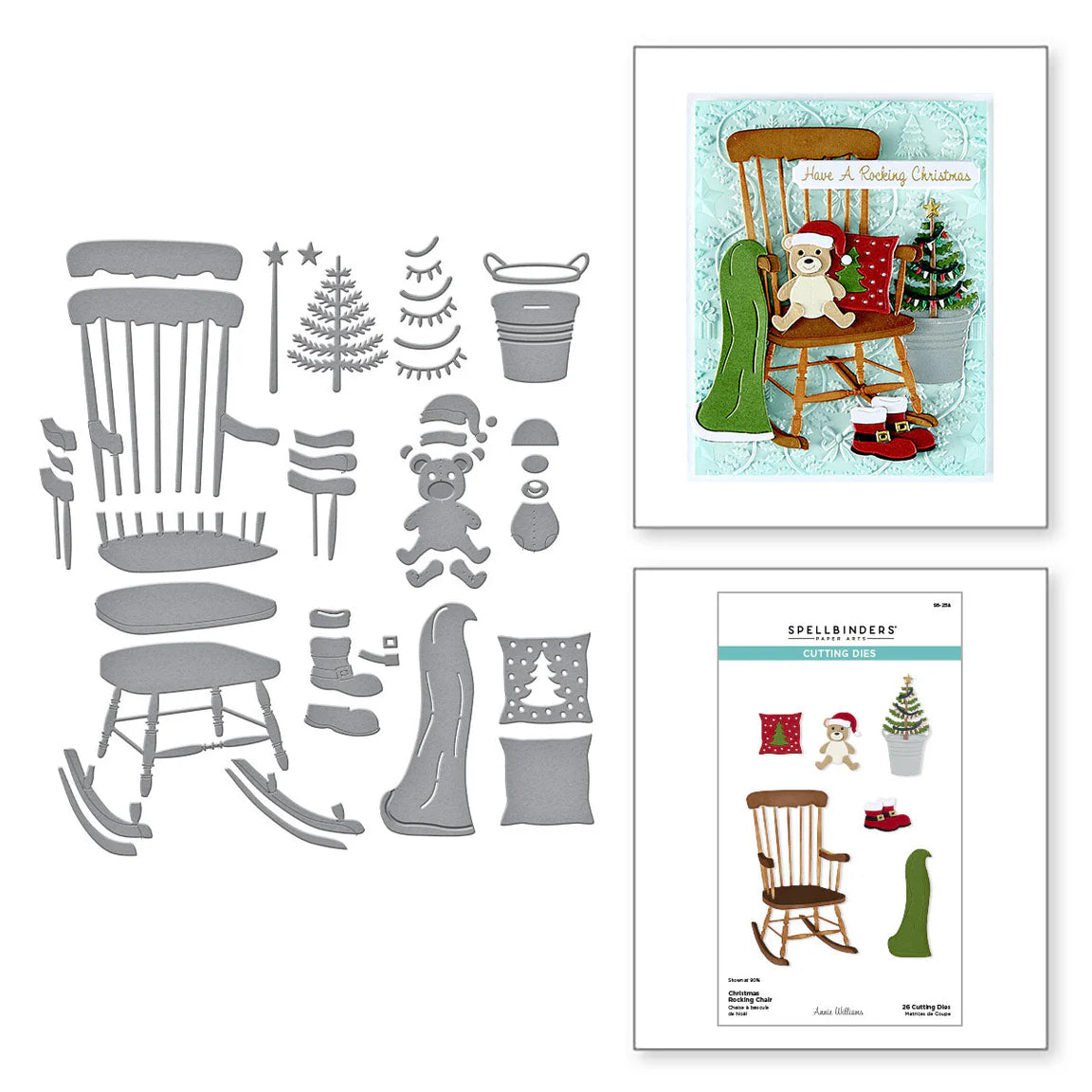 Spellbinders - Cutting Dies - Christmas Rocking Chair
