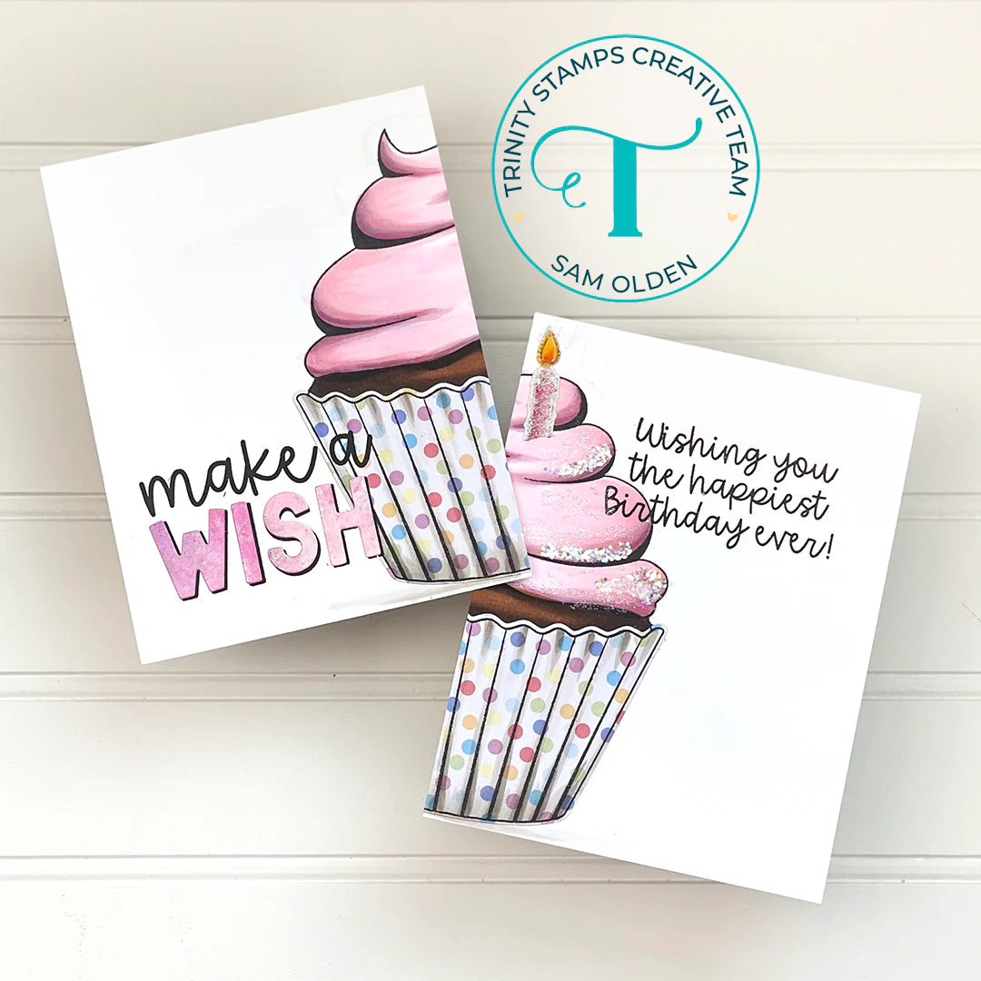 Trinity Stamps - Photopolymer Stamp Set - Hey, Cupcake!