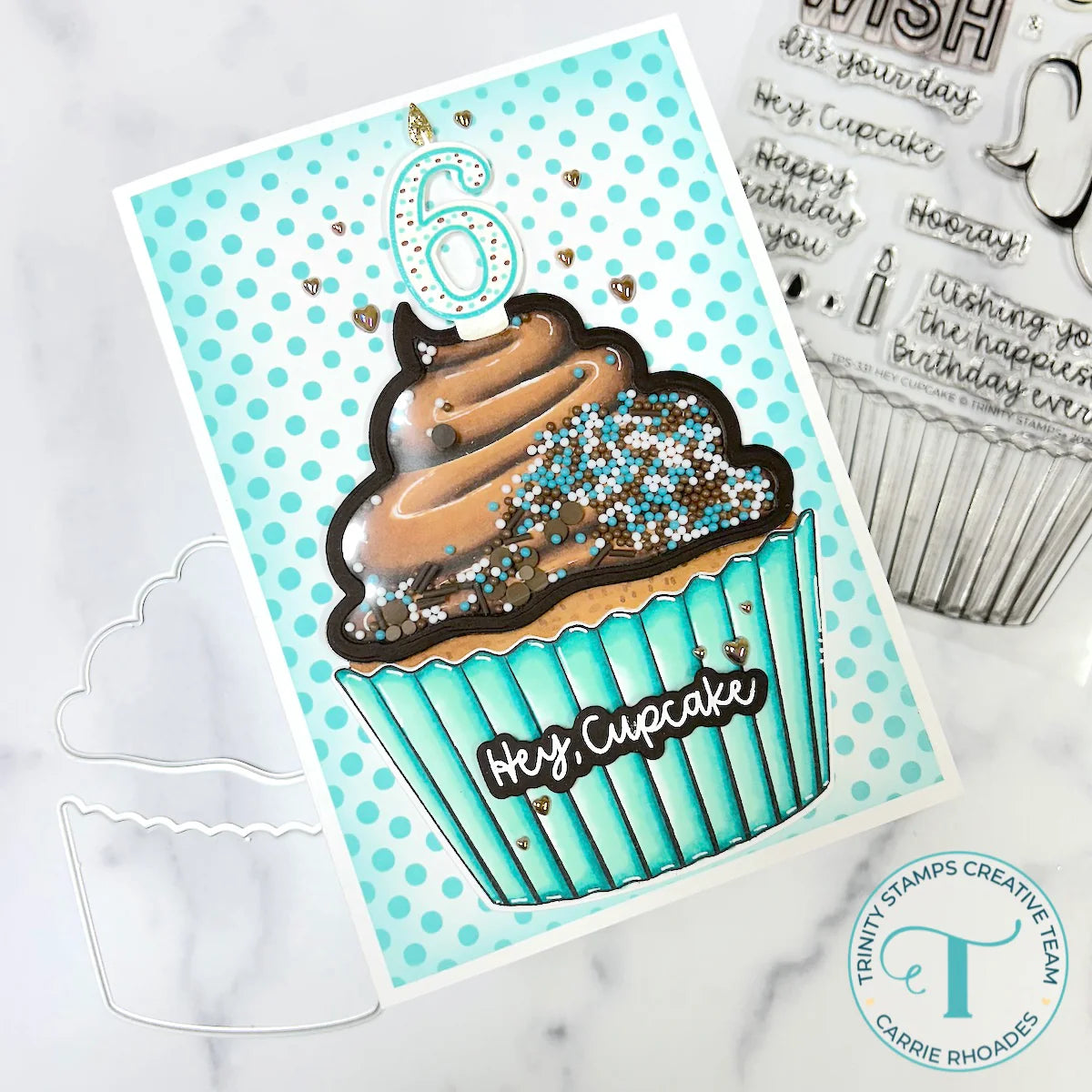 Trinity Stamps - Photopolymer Stamp Set - Hey, Cupcake!