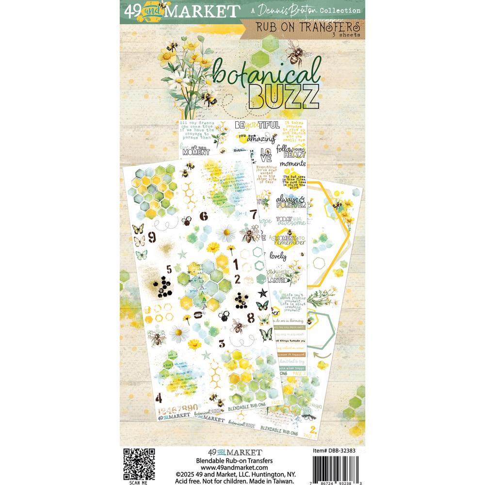 49 & Market - Blendable Rub-on Transfers - Botanical Buzz