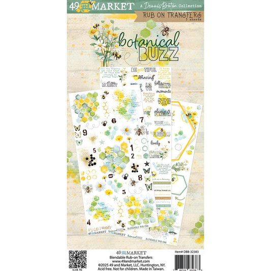 49 & Market - Blendable Rub-on Transfers - Botanical Buzz