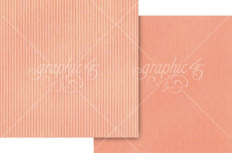 Graphic 45 - Always & Forever - Perfect Pink Pattern & Solid Sheet