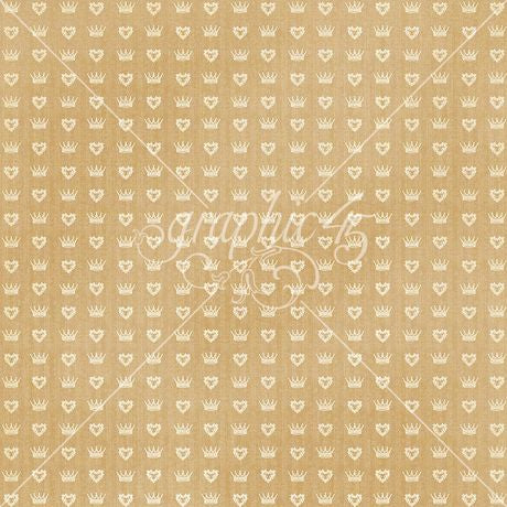 Graphic 45 - Always & Forever - Glorious Gold Pattern & Solid Sheet