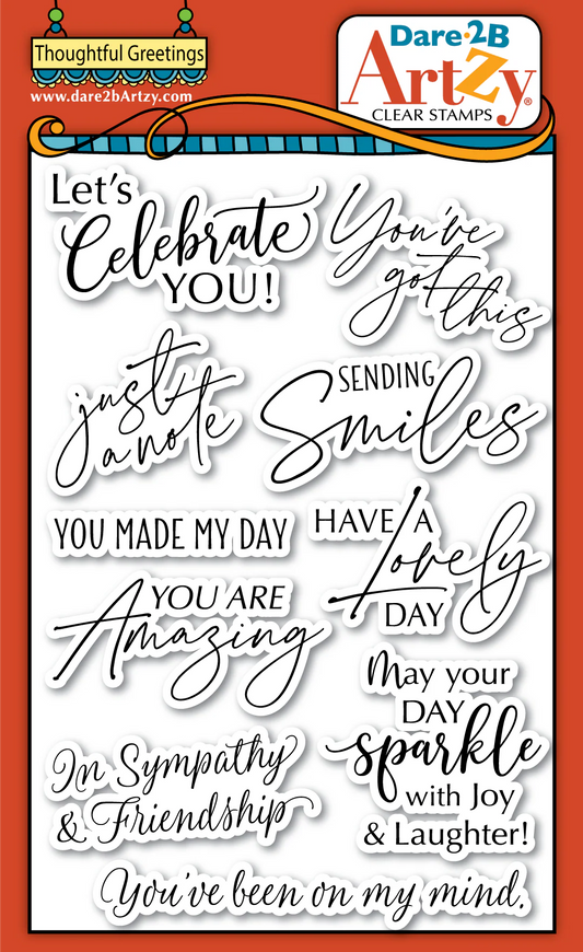 Dare 2B Artzy - Clear Stamps - Thoughtful Greetings