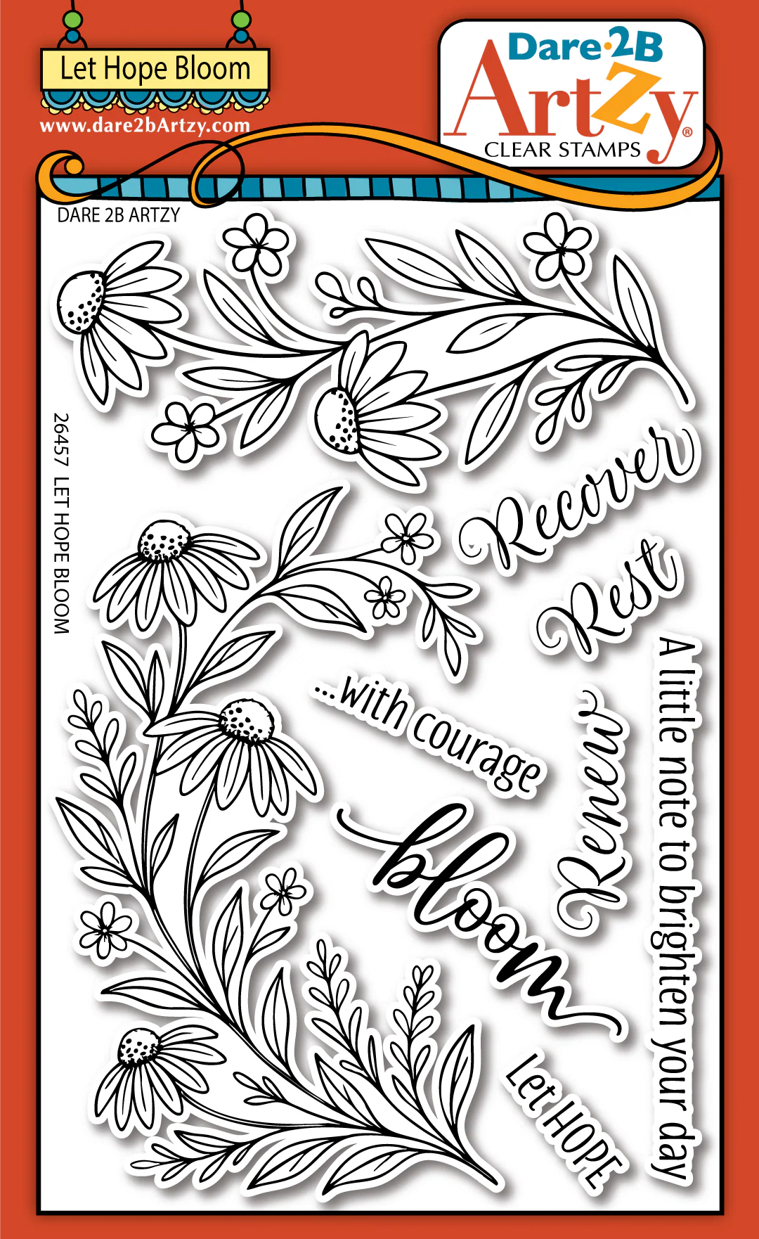 Dare 2B Artzy - Clear Stamps - Let Hope Bloom