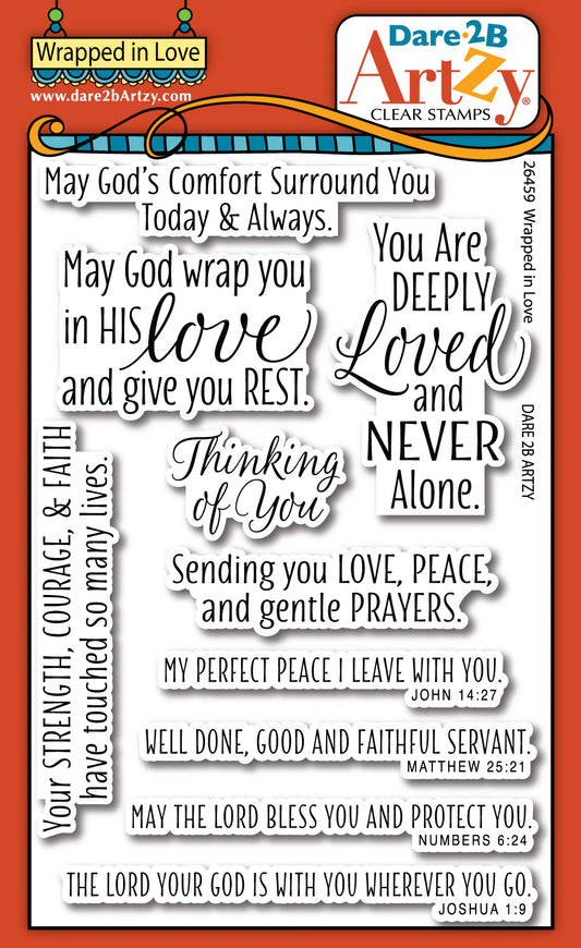 Dare 2B Artzy - Clear Stamps - Wrapped in Love