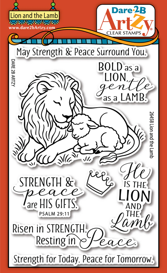 Dare 2B Artzy - Clear Stamps - Lion and the Lamb