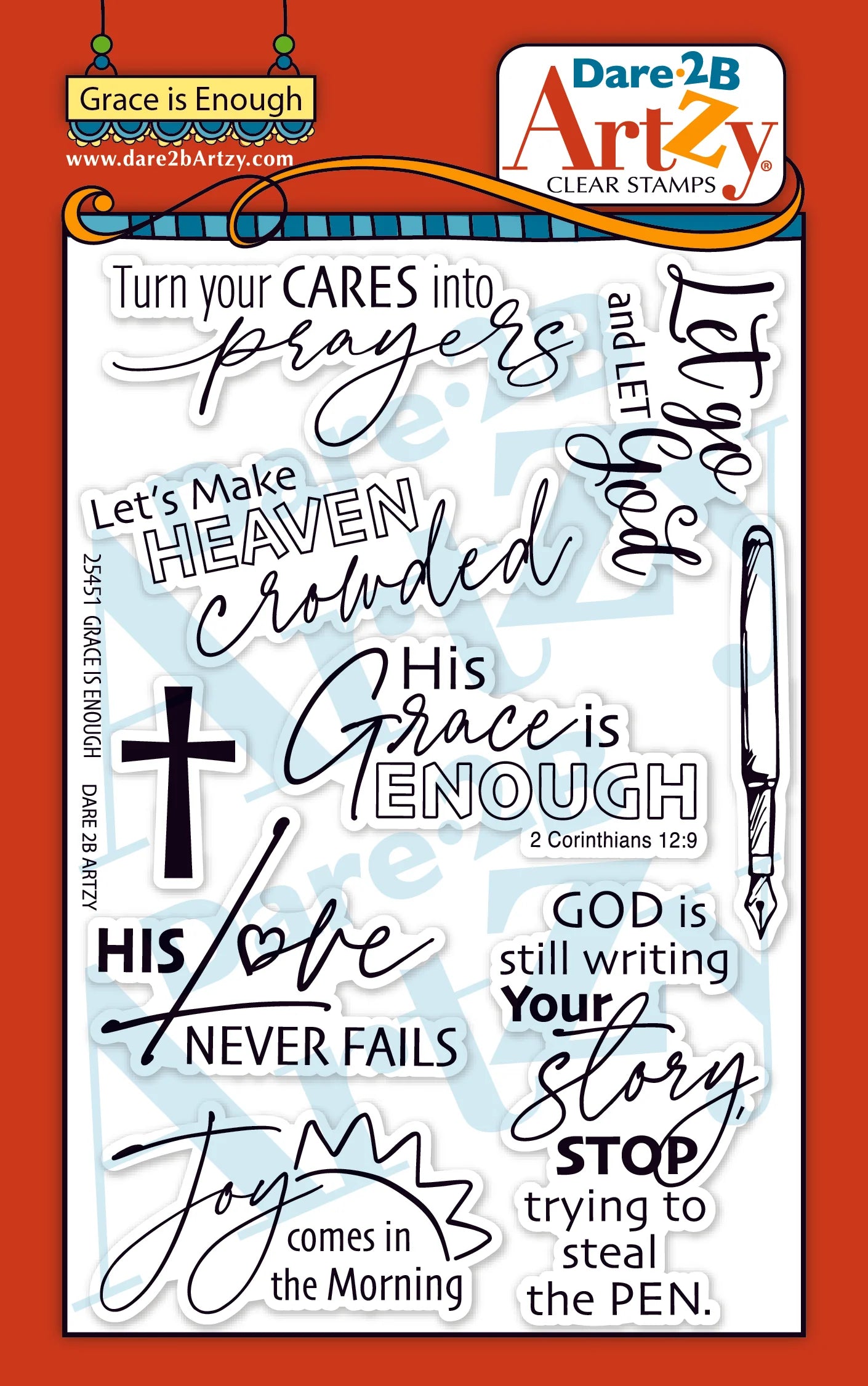 Dare 2B Artzy - Clear Stamps - Grace is Enough