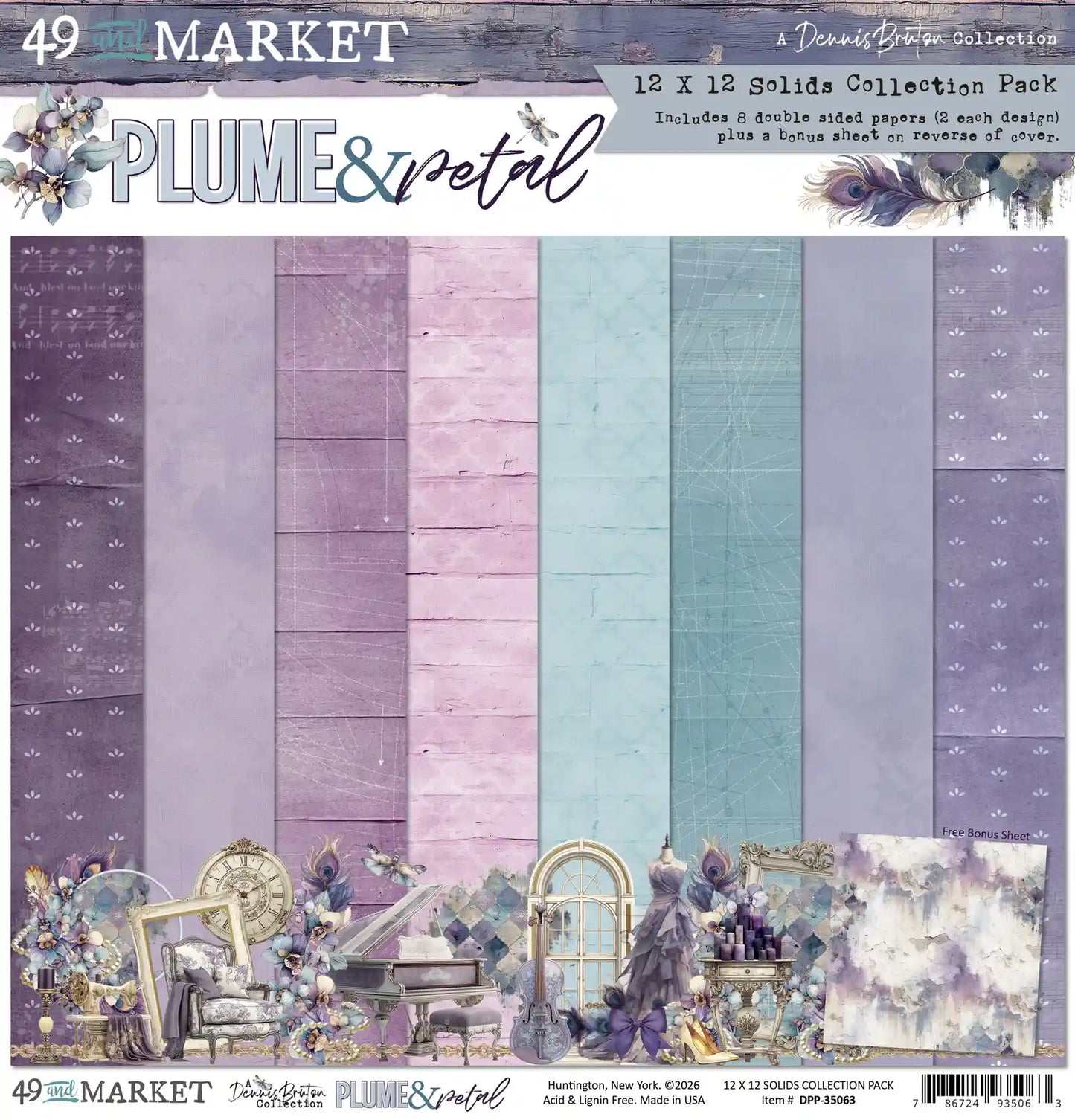 49 & Market - Plume & Petal - 12x12 Solids Collection Pack