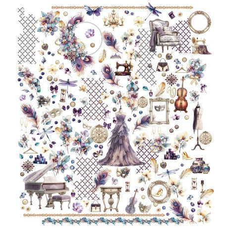 49 & Market - Plume & Petal - Laser Cut Elements Set