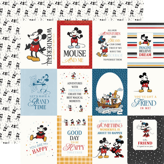 Echo Park - Mouse And Me - 3x4 Journaling Cards