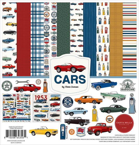 Carta Bella - Cars - 12x12 Collection Kit