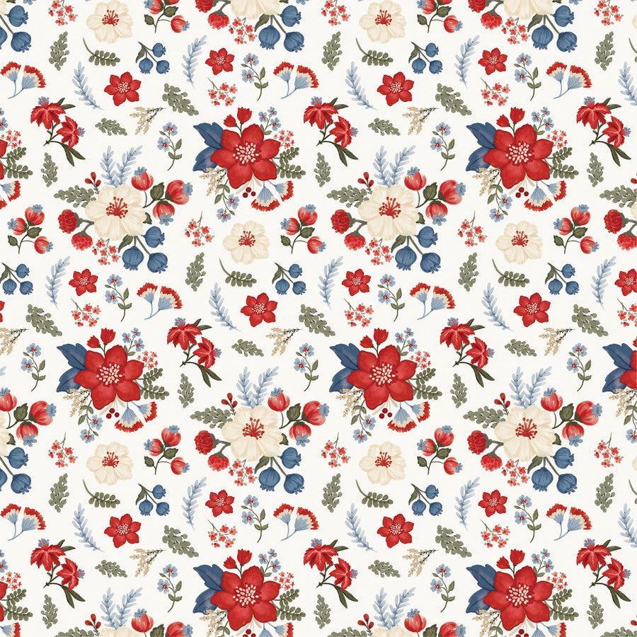 Carta Bella - Americana Summer - Patriotic Floral