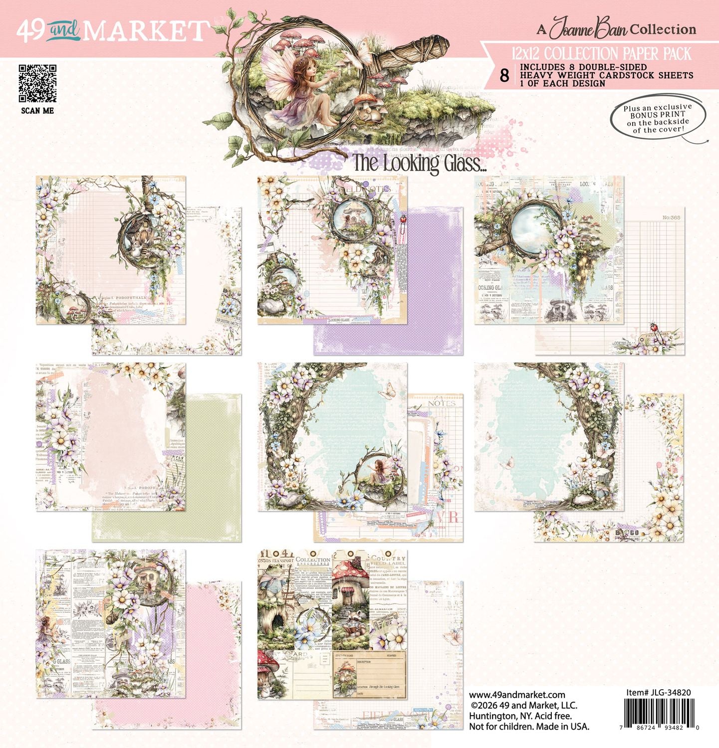 49 & Market - 12x12 Collection Paper Pack - The Looking Glass