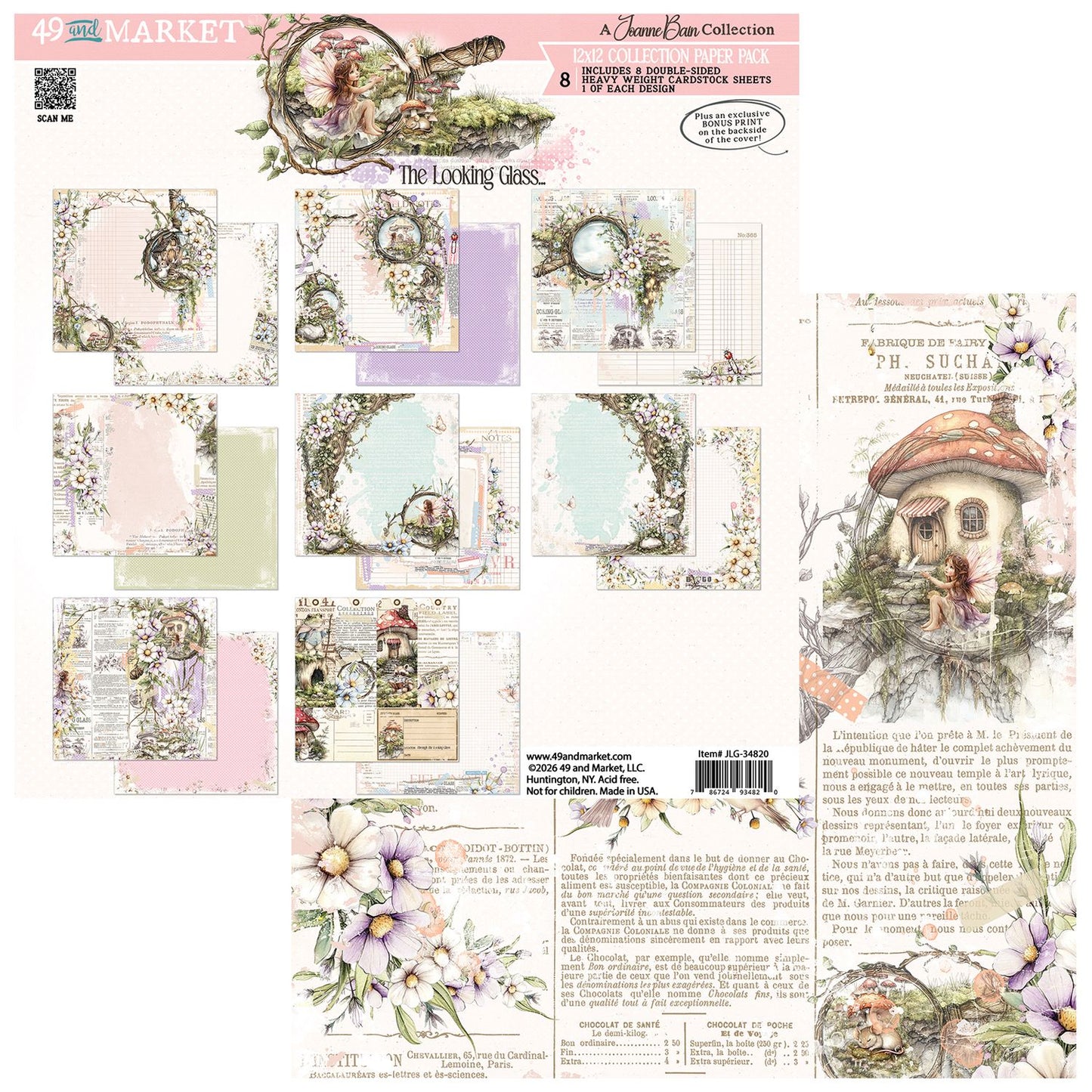 49 & Market - 12x12 Collection Paper Pack - The Looking Glass