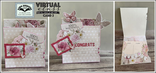 Karen Burniston - Card Kits - Congrats Triple Whirly Wheel Card