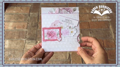 Karen Burniston - Card Kits - Congrats Triple Whirly Wheel Card