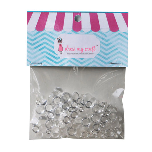 Dress My Craft - Clear Water Droplets - Assorted