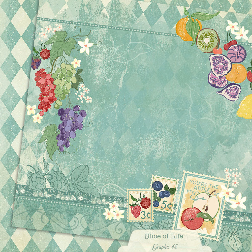 Graphic 45 - Slice of Life - Summer Salad Layout