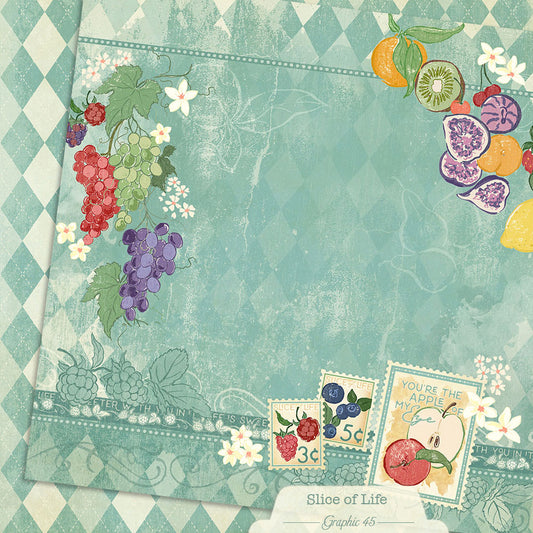 Graphic 45 - Slice of Life - Summer Salad Layout