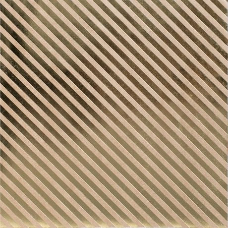 Bazzill Basics - 12x12 Foil Stripe - Kraft