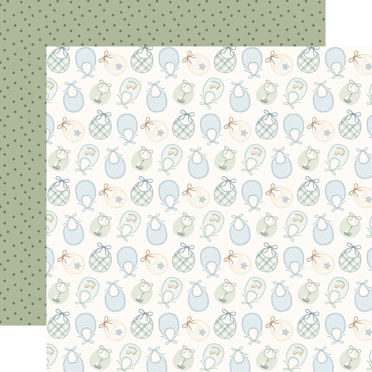 Carta Bella - Little Lullabies Baby Boy - Bundle of Joy Bibs