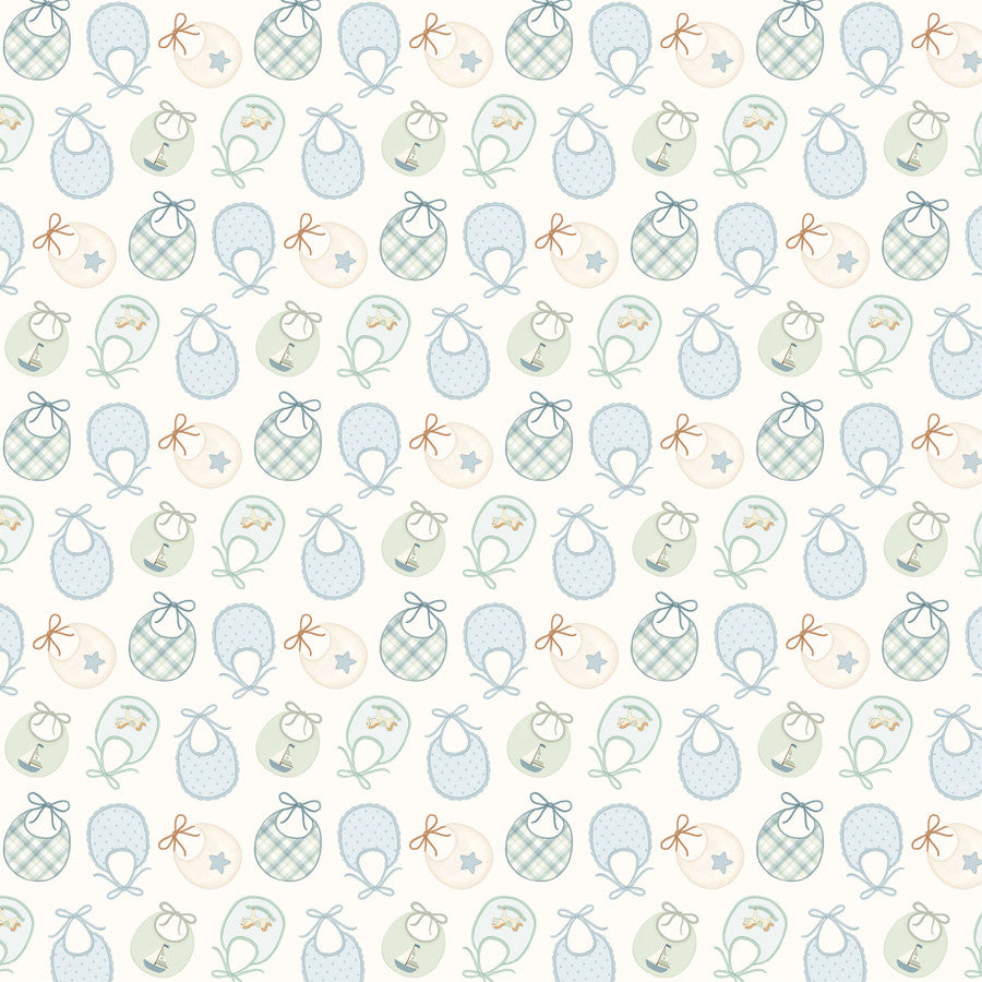 Carta Bella - Little Lullabies Baby Boy - Bundle of Joy Bibs