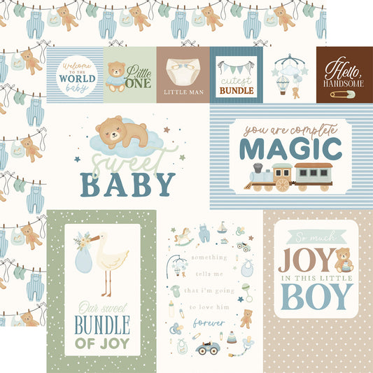 Carta Bella - Little Lullabies Baby Boy - Multi Journaling Cards