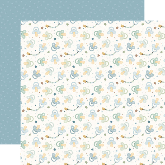 Carta Bella - Little Lullabies Baby Boy - Sweet Pacifiers