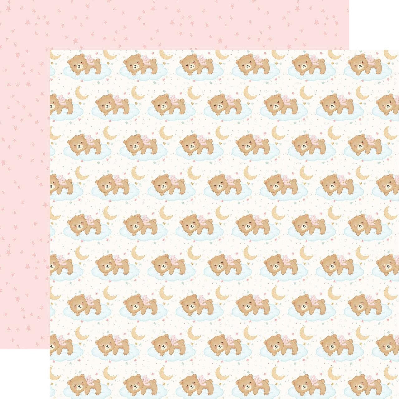 Carta Bella - Little Lullabies Baby Girl - Sleepy Girl Bear