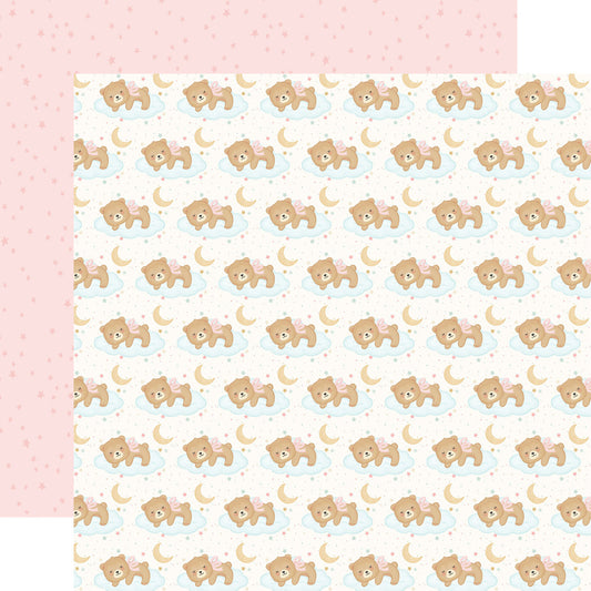 Carta Bella - Little Lullabies Baby Girl - Sleepy Girl Bear