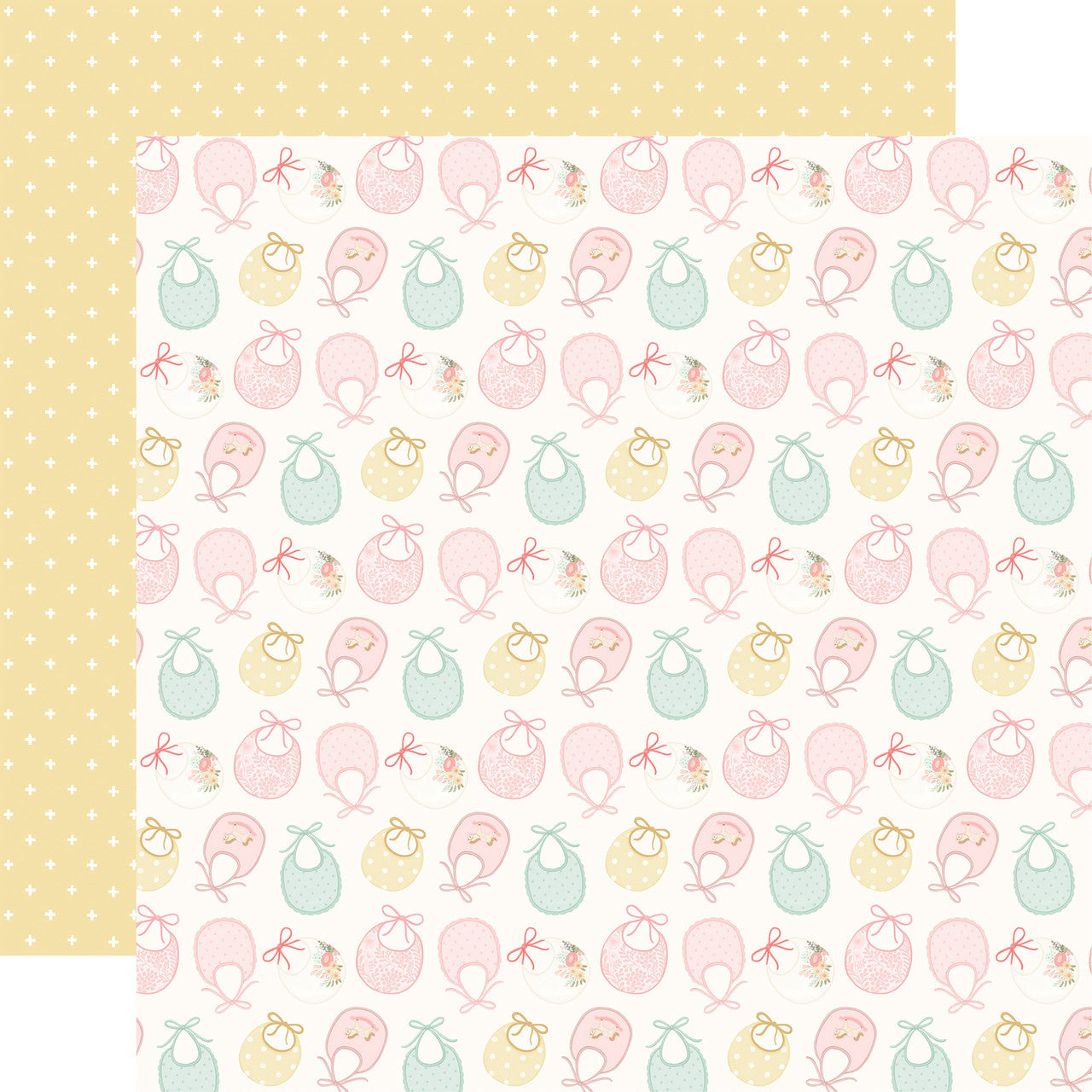 Carta Bella - Little Lullabies Baby Girl - Sweet Girl Bibs