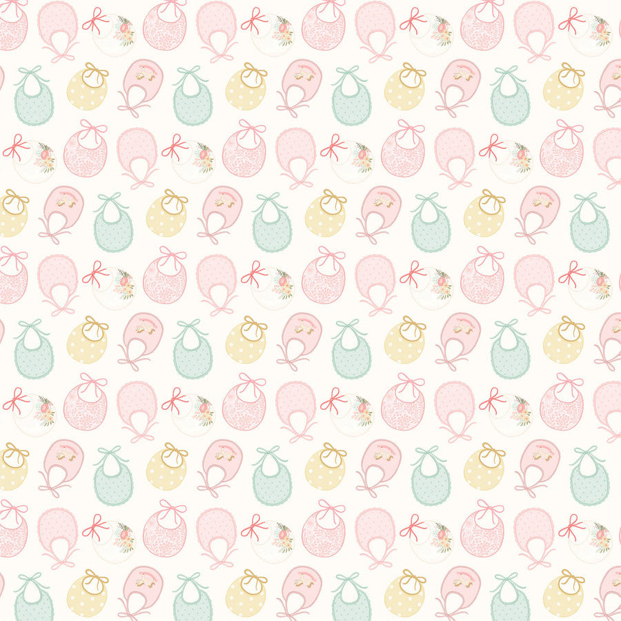 Carta Bella - Little Lullabies Baby Girl - Sweet Girl Bibs