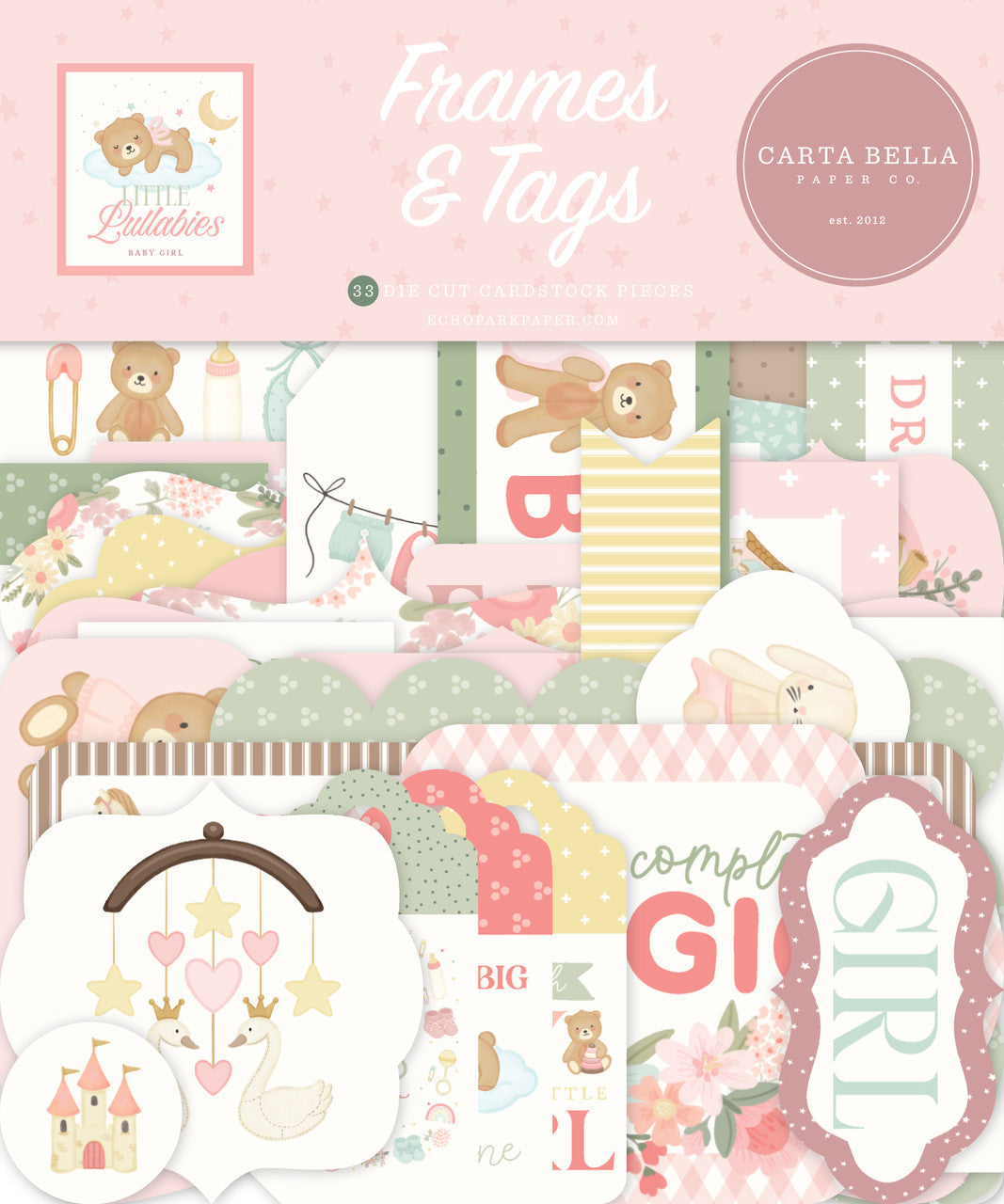 Carta Bella - Frames & Tags - Little Lullabies Little Girl