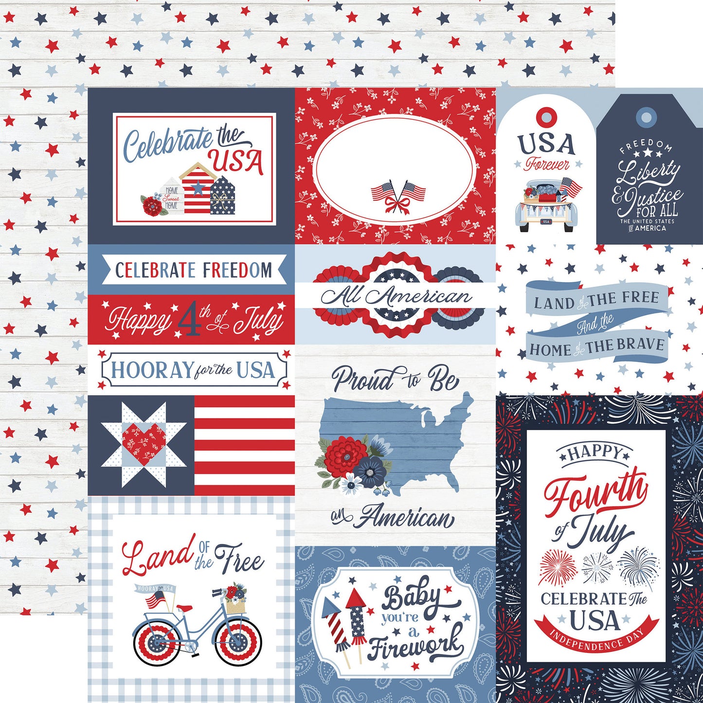 Echo Park - All American - Multi Journaling Cards