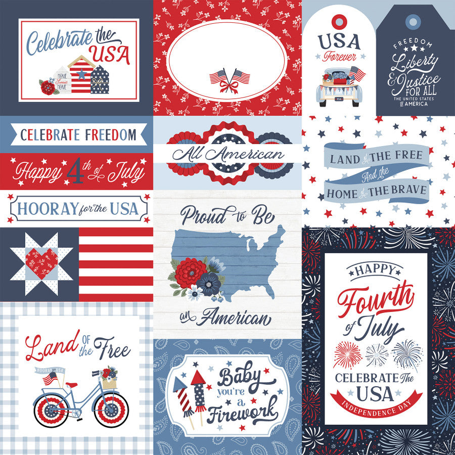 Echo Park - All American - Multi Journaling Cards