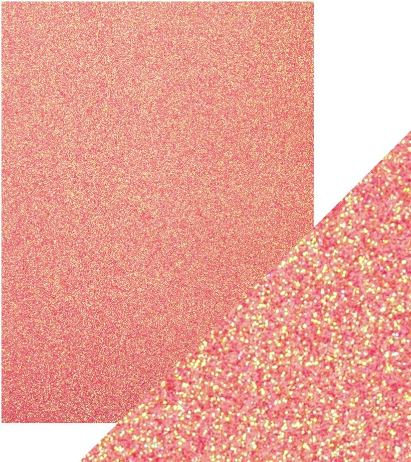 Craft Perfect - Glitter Card - Candy Floss