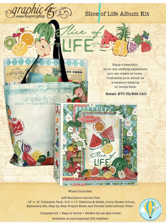 Graphic 45 - AIR Exclusive Album Kit - Slice of Life