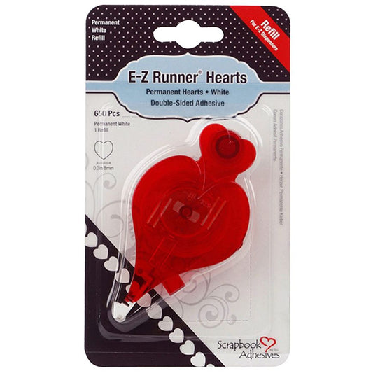 Scrapbook Adhesives - EZ Runner Refill - Permanent Hearts