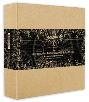 Graphic 45 - Deconstructed Trifold Waterfall Folio Album - Kraft