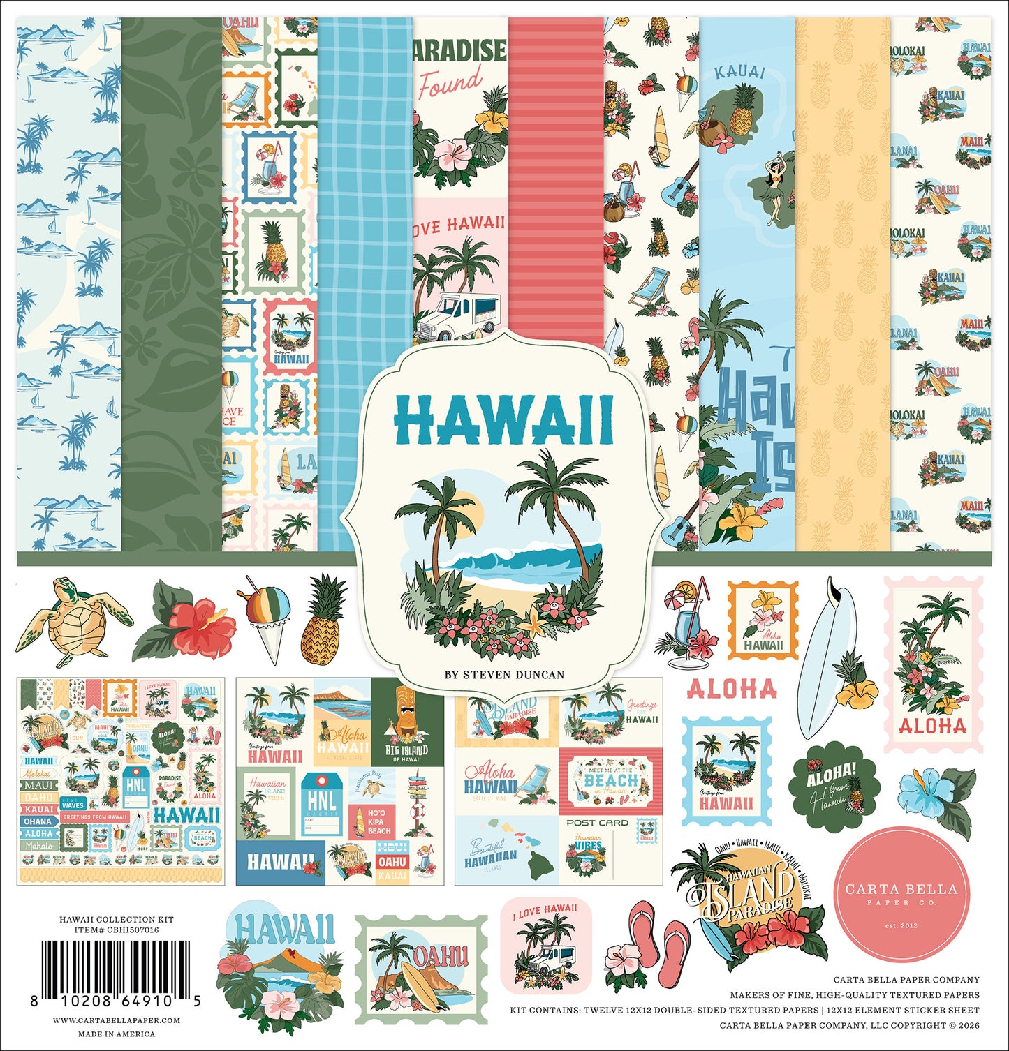 Carta Bella - 12x12 Collection Kit - Hawaii