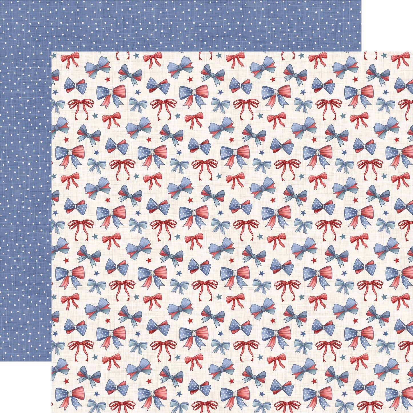 Echo Park - Yankee Doodle - Red White and Blue Bows