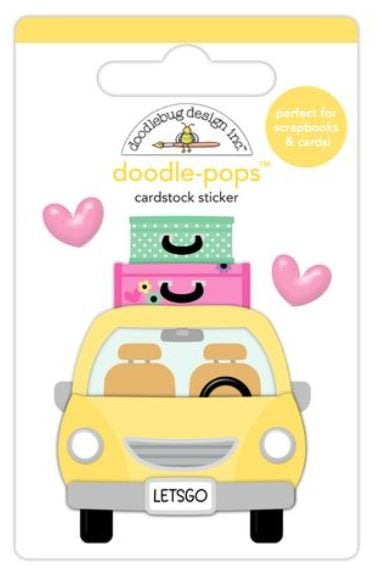Doodlebug - Doodle-pops Cardstock Stickers - Girls Getaway