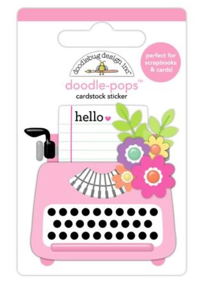 Doodlebug - Doodle-pops Cardstock Stickers - Just A Note