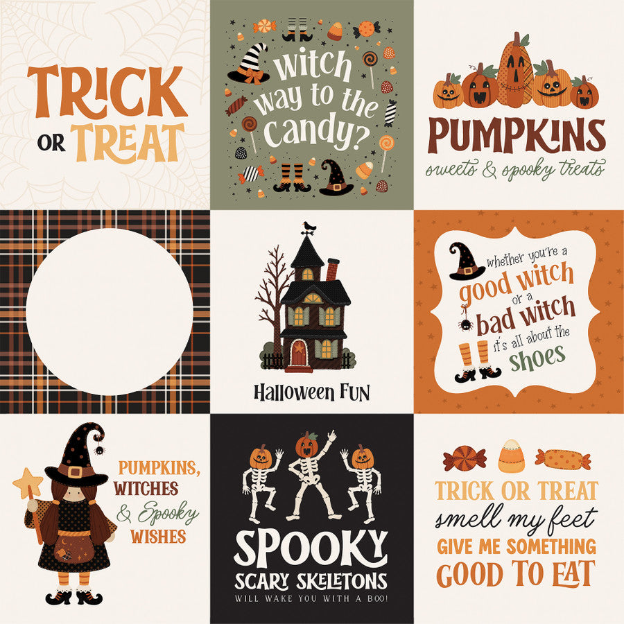 Carta Bella - Handmade Halloween - 4x4 Journaling Cards