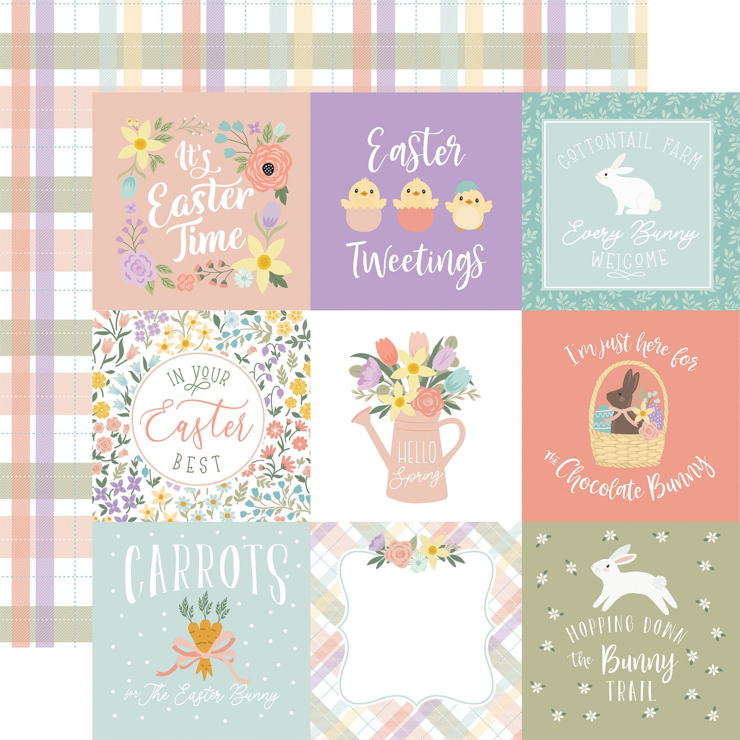 Echo Park - It’s Easter Time - 4x4 Journaling Cards