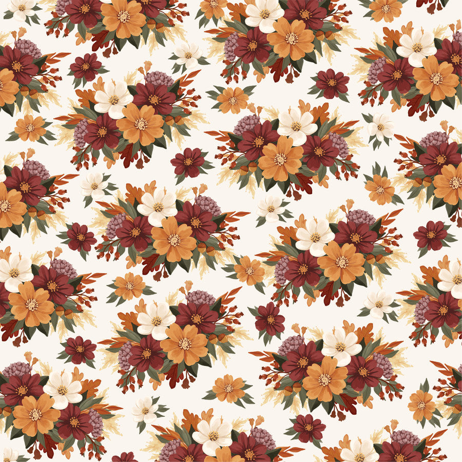 Carta Bella - Here Comes Autumn - Fall Floral Bunches