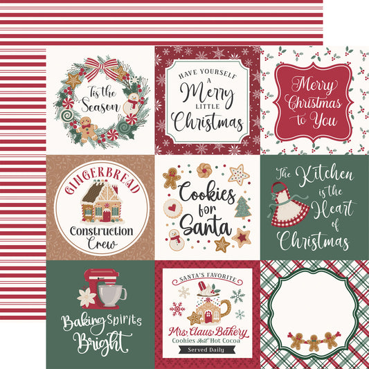 Echo Park - Baking Christmas Cheer - 4x4 Journaling Cards